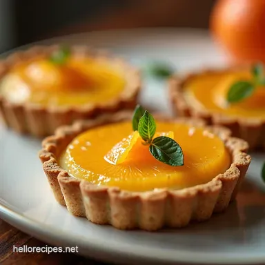 MimosaInspired Lemon Orange Curd Tart Recipe Recipe Card