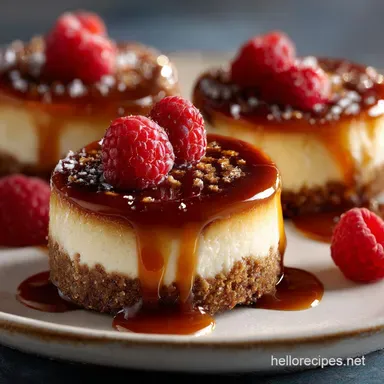 Posh Nosh Foolproof Mini Cheesecakes with Caramel Sauce
