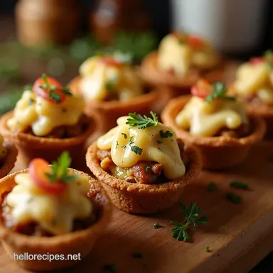 Festive Vegan Holiday Appetizers Mini Wellington Bites Recipe Card