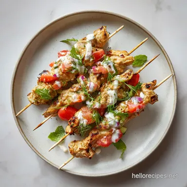 Mississippi Chicken Skewers Recipe for 4 Servings Recipe Card