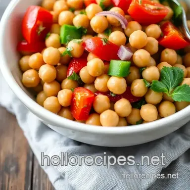 Quick & Flavorful Mix Fresh Chickpeas in a Tasty Salad: My Go-To Recipe Recipe Card