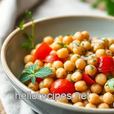 Quick &amp Flavorful Mix Fresh Chickpeas in a Tasty Salad: My Go-To Recipe