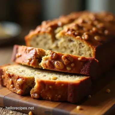 The Nannys Secret Exceptionally Moist Banana Nut Bread Recipe Card