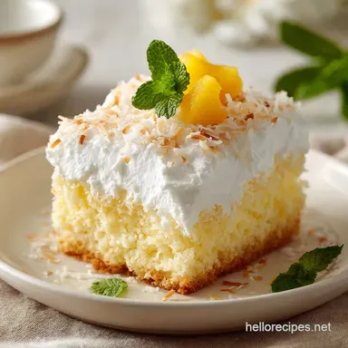Coconut Poke Cake with Cream of Coconut in 45 Minutes