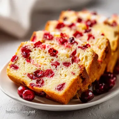 Cranberry Quick Bread with Greek Yogurt: Tender and Baked Recipe Card