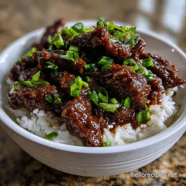 Mongolian Beef Slow Cooked: Ultimate Tender Crock Pot Recipe Card