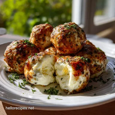 Mozzarella Stuffed Meatballs: Secret to Juicy, Cheesy Centers Recipe Card