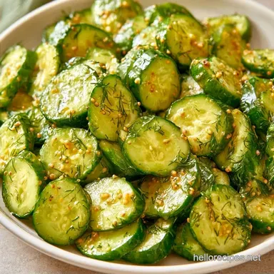 Mustard Seed Dill Pickles in 20 Minutes