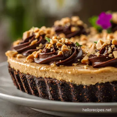 Gluten Free No Bake Desserts: Ultimate Peanut Butter Silk Tart Recipe Card