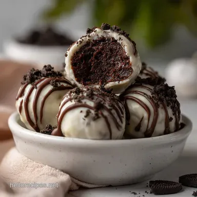 Oreo Balls Recipe: Easy No Bake Oreo Truffles Recipe Card