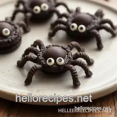 Easy No-Bake Oreo Spiders: Delightful Halloween Treats for Kids Recipe Card