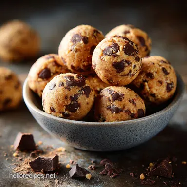 No Bake Protein Bites: Tastes Like Cookie Dough, Ready in 40 Mins Recipe Card