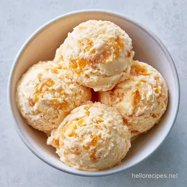 Apricot Ice Cream with Fresh Apricots
