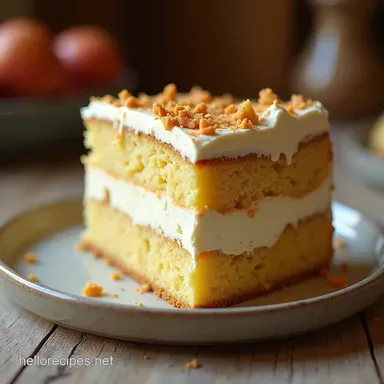 Easy NoBake Vanilla Cream Cake Recipe No Oven Needed Recipe Card