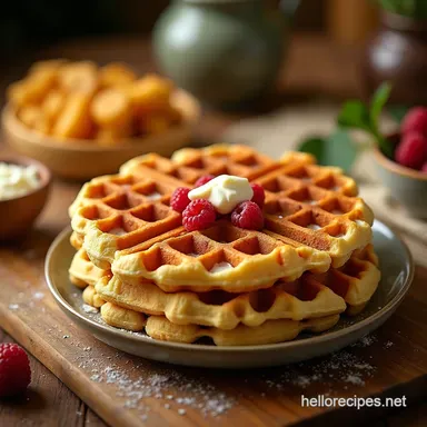 Omas Secret to Perfectly Fluffy Waffles Classic Recipe Recipe Card