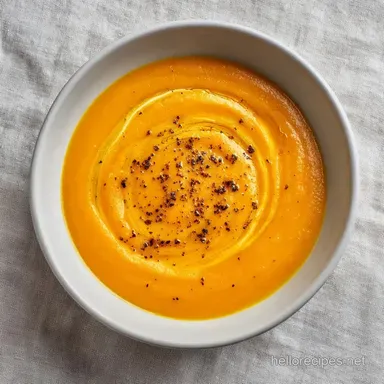 One Pan Roasted Vegetable Soup: Velvety Recipe Card