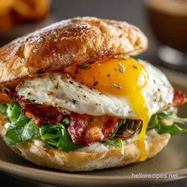 OnePan Breakfast Sandwich The Ultimate 15Minute Morning Hack Recipe Card