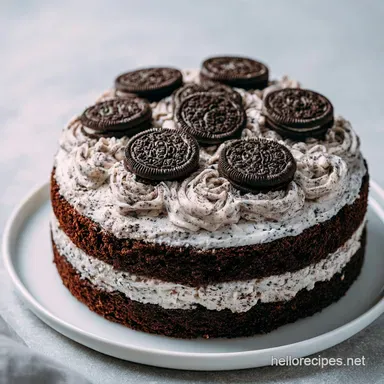 Oreo Cookies and Cream Cake in 1 Hour Recipe Card