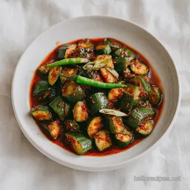 Pakistani Zucchini Curry for 4 Servings Recipe Card