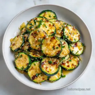 Pan Fried Zucchini with Yellow Onions Recipe Card
