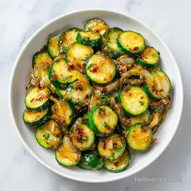 Pan Fried Zucchini with Yellow Onions