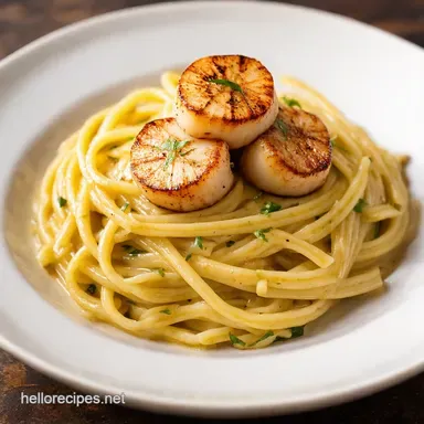 Seared Scallops Pasta LemonGarlic Perfection