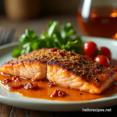 The Best PanSeared Tuscan Salmon Recipe in 30 Mins Recipe Card
