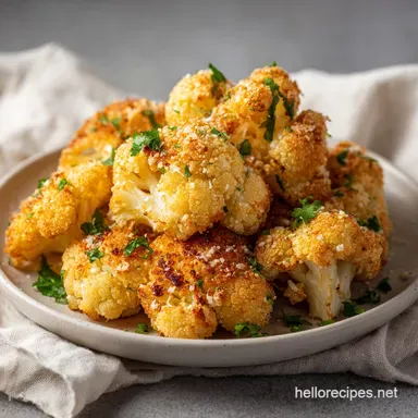 Parmesan Roasted Cauliflower for 4 Servings Recipe Card