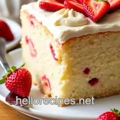 Light & Fluffy Paula Deen Strawberry Cake: Secrets to Strawberry Bliss! Recipe Card