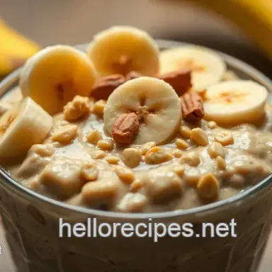 Peanut Butter Banana Overnight Oats: Elvis Approved! Recipe Card