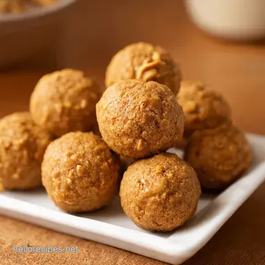 Peanut Butter Bliss Balls Easy NoBake Bites Recipe Card