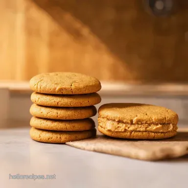 My GoTo Peanut Butter Sandwich Cookies SO Blissful Recipe Card