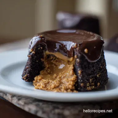 Peanut Butter Lava Cakes My Decadent Peanut Butter Recipe Recipe Card