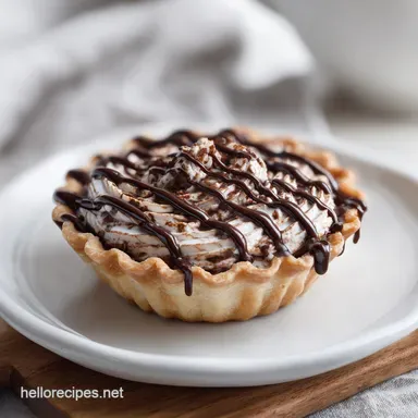 Pecan Lace Cup with Chocolate Drizzle Recipe Recipe Card