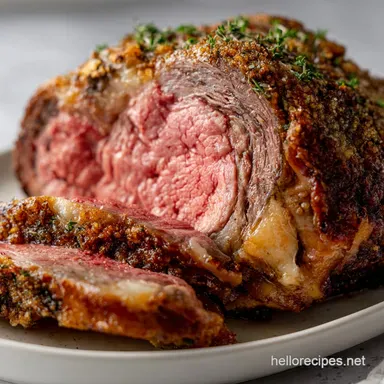 Prime Rib Roast: The Best Reverse Sear Recipe for Medium-Rare Recipe Card