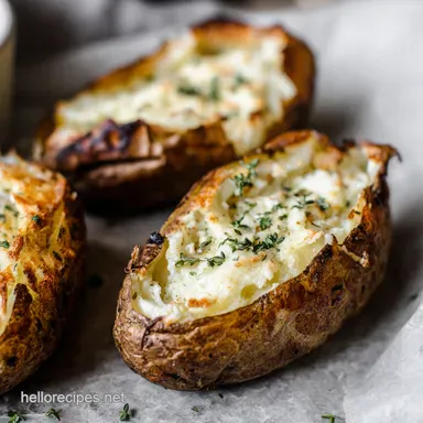 Crispy Air Fryer Baked Potato Recipe Pub Grub at Home Recipe Card