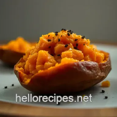Easy How to Bake a Sweet Potato: Perfectly Fluffy! Recipe Card