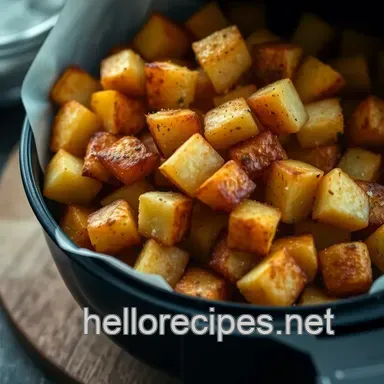 Crispy Air Fryer Potatoes: Chip-Shop Taste, Easy Peasy! Recipe Card