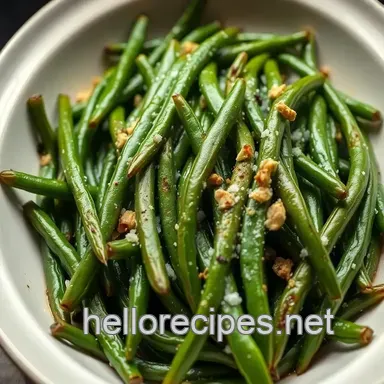 Easy Roasting Green Beans in Oven: A Simple Side Dish Delight Recipe Card