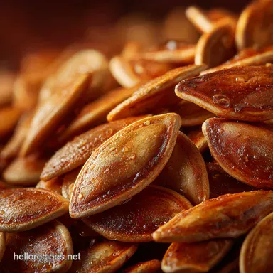 Perfectly Savory Roasted Pumpkin Seeds My Easy Recipe Recipe Card