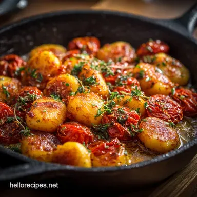 Tomato Gnocchi Recipe: Pillowy Gnocchi with Brown Butter Sauce Recipe Card