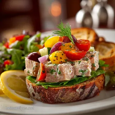 Prep School Tuna Salad Easy 15Minute Gourmet Lunch Recipe Recipe Card