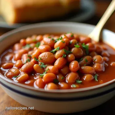 Super Easy Homemade Baked Beans Proper Peasy Recipe Recipe Card