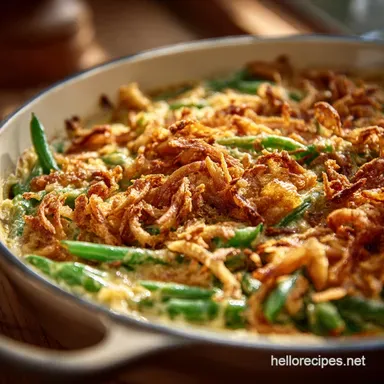 Green Bean Casserole: The Best Homemade Recipe Without Canned Soup Recipe Card