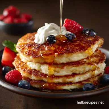Proper Greek Yogurt Pancakes Thick Fluffy ProteinPacked Recipe Card