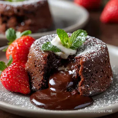 Vegan Chocolate Lava Cakes Guaranteed Molten Centre Every Time Recipe Card