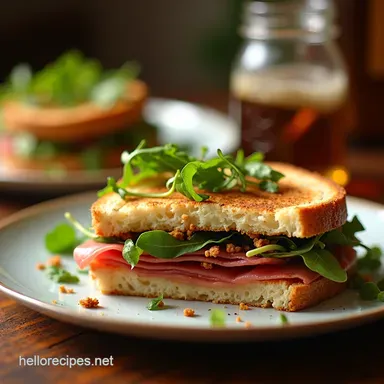 Prosciutto Panini Perfection Fig Arugula Delight Recipe Card