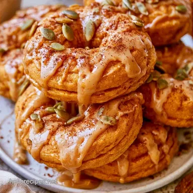 Pumpkin Donuts: Baked, Spiced & Glazed