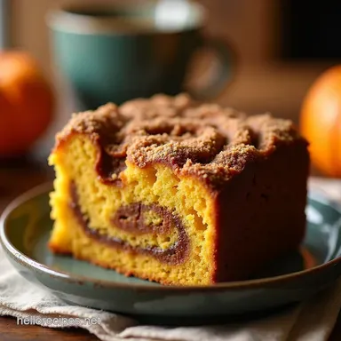 The Ultimate Pumpkin Coffee Cake Recipe with Streusel Topping Recipe Card