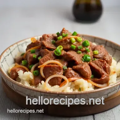 Delicious Quick Beef Stir-Fry with Sweet Onions: My Easy 25-Minute Dinner! Recipe Card